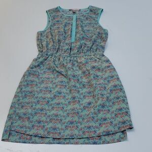 S F21 Forever 21 Dress w/ pockets MINT GREEN floral sleeveless LINED small